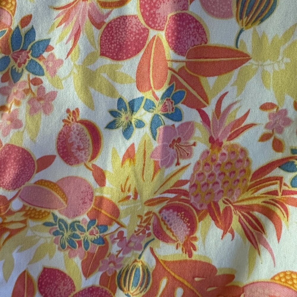 Talbot's Perfect Crop Pants Fruit & Flowers Size 12 - Picture 13 of 16
